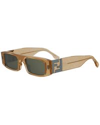 Fendi - Ff Squared Zonnebril - Lyst