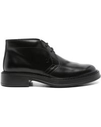 Tod's - Leather Desert Boots - Lyst
