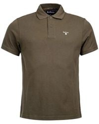 Barbour - Tartan Trim Piquet Polo - Lyst
