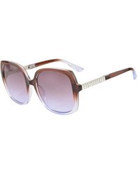 Guess - Occhiali da sole in resina viola con lenti viola - Lyst