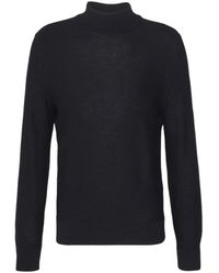HUGO - Truien & Vesten ,Zwart ,Wol Wollen Coltrui Met Logo - Lyst