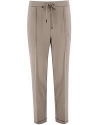Le Tricot Perugia - Slim-Fit Trousers - Lyst
