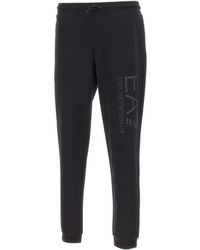 EA7 - Broeken ,Zwart ,Katoen Core Identity Jogger - Lyst