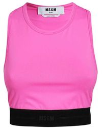 MSGM - Sleeveless Tops - Lyst