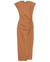 Isabel Marant - Katoenen Jersey Boothals Jurk - Lyst