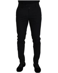Dolce & Gabbana - Pantaloni formale chino neri - Lyst