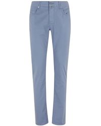 Jacob Cohen - Broeken ,Blauw ,Katoen Pant 5 Pkt Slim Fit Bard - Lyst