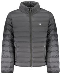 Calvin Klein - Jassen ,Zwart ,Zwarte Polyamide Herenjas - Lyst
