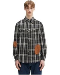 ANDERSSON BELL - Noah Patch Check Shirt - Lyst