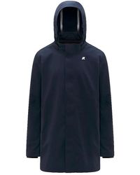 K-Way - Jassen ,Blauw ,Polyester K6116Yw Parka - Lyst