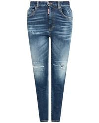 DSquared² Twiggy cropped jeans - Azul