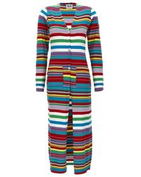 Moschino - Truien & Vesten ,Veelkleurig ,Gestreept Vest - Lyst