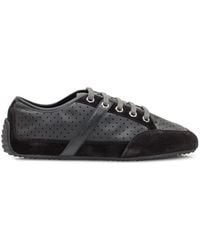 Givenchy - Slim Sneakers Aus Perforiertem Leder Und Wildleder - Lyst