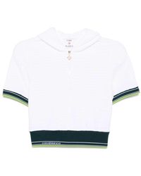 CASABLANCA - Weiße Reißverschluss Hoodie Klassischer Stil - Lyst