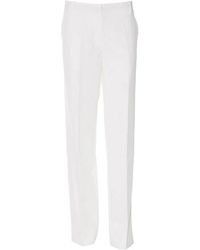 Heartmade - Broeken ,Wit ,Polyester Off Klassieke Elastische Taillebroek - Lyst