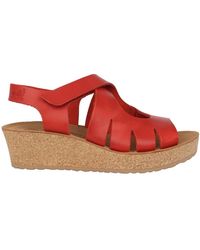 Mephisto - Schoenen ,Rood ,Leer Nature Is Future Wedges - Lyst
