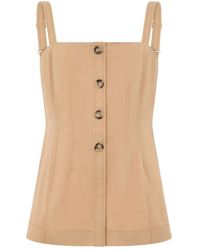 Veronica Beard - Top Slim Fit Met Knopen - Lyst