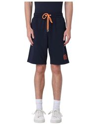 Sun 68 - Marineblau Casual Shorts - Lyst