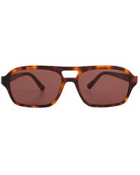 Messyweekend - Accessoires ,Bruin ,Tortoise Pilot Zonnebril - Lyst