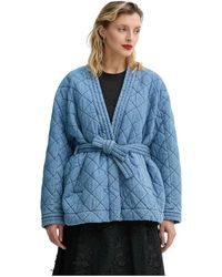 Munthe - Fridolf Quilted Denim Jacket - Lyst