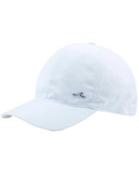 Paul & Shark - Accessoires ,Wit ,Katoen Witte Katoenen Baseballpet Met Haaienvin - Lyst