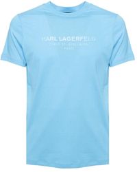 Karl Lagerfeld - Blaues 3d address t-shirt - Lyst
