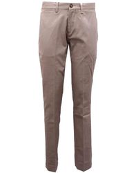 Armani - Broeken ,Katoen Katoenen Broek Duif Incenso Model - Lyst