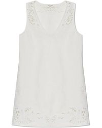 Rag & Bone - Kleedjes ,Wit ,Katoen Mouwloze Jurk - Lyst