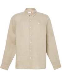 Timberland - Camicia in lino mill brook - Lyst
