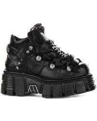 New Rock - Lace-Up Boots - Lyst
