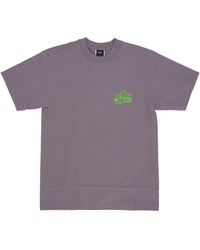 Huf - Tops ,Paars ,Katoen Paarse Glow Tee Korte Mouw - Lyst