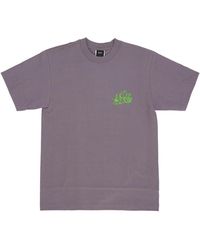 Huf - Tops ,Paars ,Katoen Paarse Glow Tee Korte Mouw - Lyst