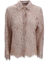 D.exterior - All-Over Lace Shirt - Lyst