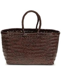 Dragon Diffusion - Tassen ,Bruin ,Leer Buffalo Leather Handbag Met Handvat En Magnetische Sluiting - Lyst