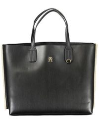 Tommy Hilfiger - Schwarze Handtasche Mit Abnehmbarem Schultergurt - Lyst