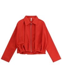 Imperial - Gerade Geschnittene Jacke Mit Klassischem Kragen - Lyst