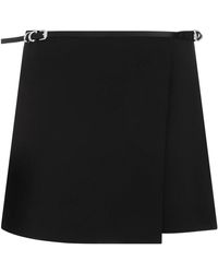 Givenchy - Acetate Mini Wrap Voyou Skirt - Lyst
