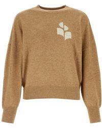 Isabel Marant - Truien & Vesten ,Bruin ,Katoen Sweater Lanta - Lyst