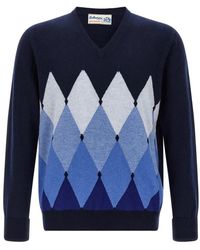 Ballantyne - Kaschmir Diamantmuster Pullover Sweaters - Lyst