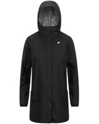 K-Way - Jassen ,Zwart ,Polyester Sophie Stretch Dot - Lyst
