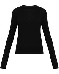 DSquared² - Truien & Vesten ,Zwart ,Wol Wol Trui Met Geborduurd Logo - Lyst