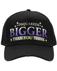 DSquared² - Baseball Cap Mit Kontrastdruck Und Schnalle - Lyst