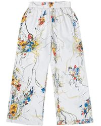 Munthe - Preciosos pantalones de seda con estampado floral - Lyst