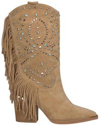 Alma En Pena. - Fringed absatzstiefel - Lyst