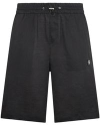 Philipp Plein - Korte Broeken ,Zwart ,Bowling Shorts Basic - Lyst