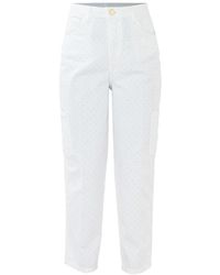 Kocca - Pantalones de algodón con estampado de lunares y bolsillos - Lyst