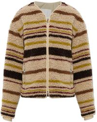 Moncler - Strickjacke Mit Logo-Patch - Lyst