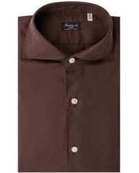 Finamore 1925 - Overhemden ,Bruin ,Formal Shirts - Lyst