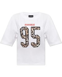 DSquared² - T-Shirt Met Logo - Lyst