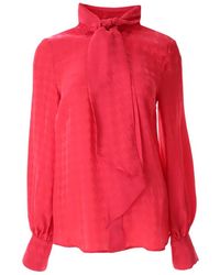 MSGM - Overhemden ,Roze ,Shirts - Lyst